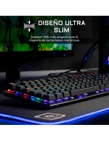 The G-Lab Keyz Carbon V3/Sp Teclado Mecánico Gaming