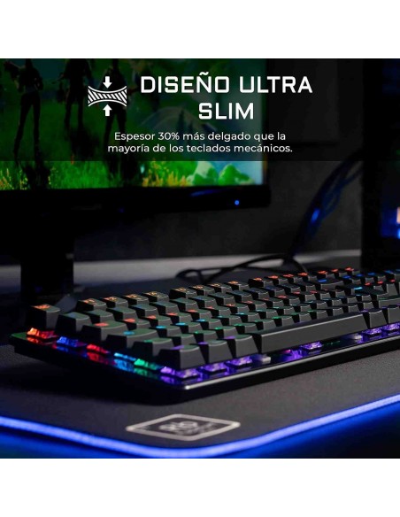 The G-Lab Keyz Carbon V3/Sp Teclado Mecánico Gaming
