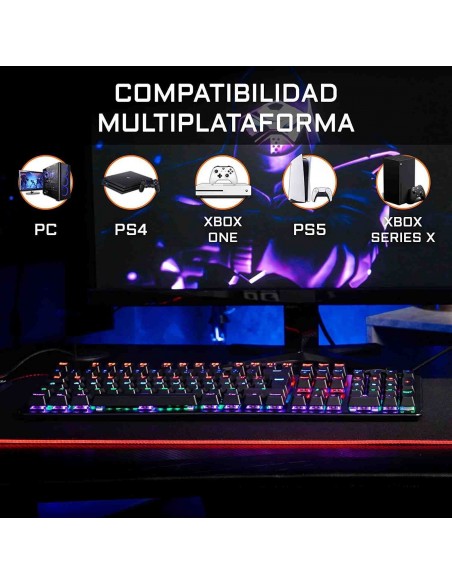 The G-Lab Keyz Carbon V3/Sp Teclado Mecánico Gaming