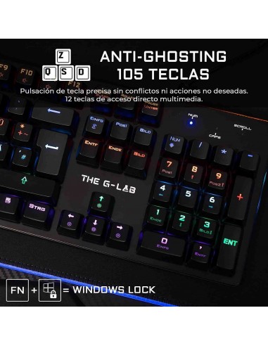 The G-Lab Keyz Carbon V3/Sp Teclado Mecánico Gaming