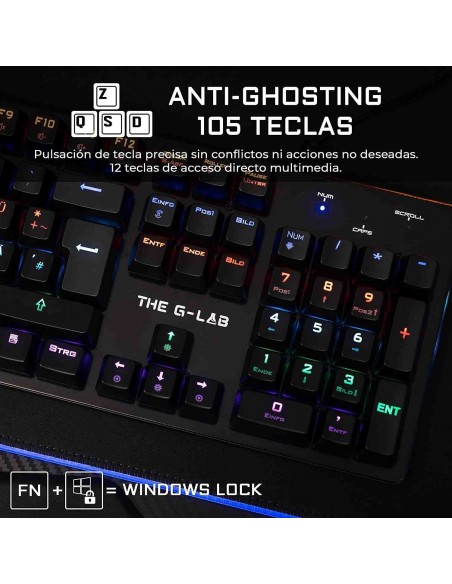 The G-Lab Keyz Carbon V3/Sp Teclado Mecánico Gaming
