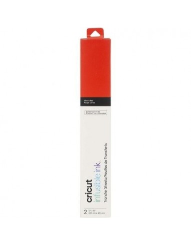 Cricut Infusible Ink Pack 2 Hojas de Transferencia Rojo Cereza