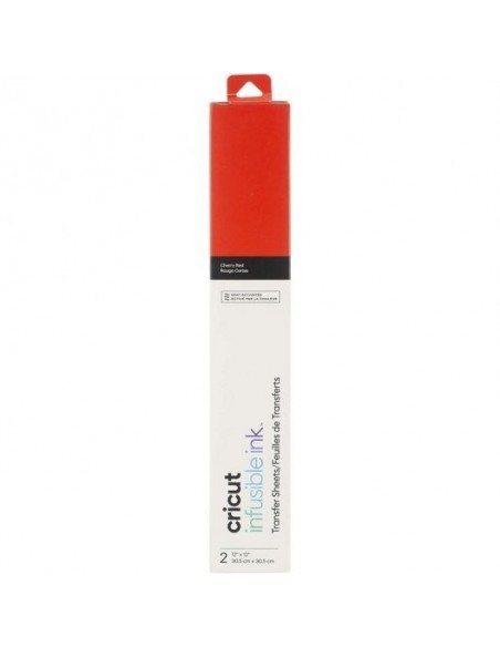Cricut Infusible Ink Pack 2 Hojas de Transferencia Rojo Cereza