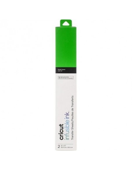 Cricut Infusible Ink Pack 2 Hojas de Transferencia Verde Brillante