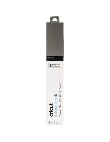 Cricut Infusible Ink Pack 2 Hojas de Transferencia Gris Cálido
