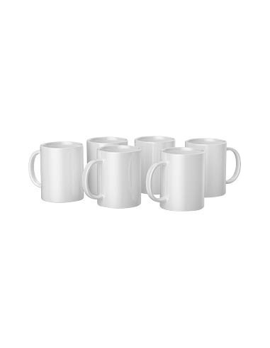 Cricut Pack 6 Tazas Cerámica 443ml / 15Oz Blancas Sublimación Infusible