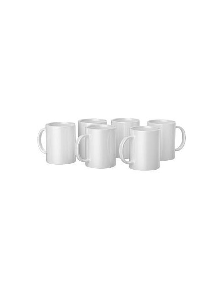 Cricut Pack 6 Tazas Cerámica 443ml / 15Oz Blancas Sublimación Infusible