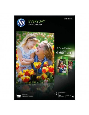 HP Everyday Papel fotográfico con brillo - 25 hojas A4