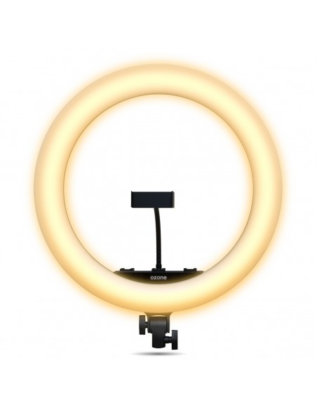 Ozone Spot X46 Kit de Anillo Luz LED con Trípode Telescópico 46 cm 50W