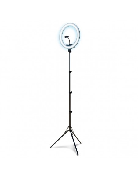 Ozone Spot X46 Kit de Anillo Luz LED con Trípode Telescópico 46 cm 50W