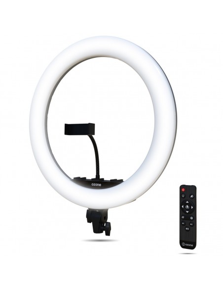 Ozone Spot X46 Kit de Anillo Luz LED con Trípode Telescópico 46 cm 50W