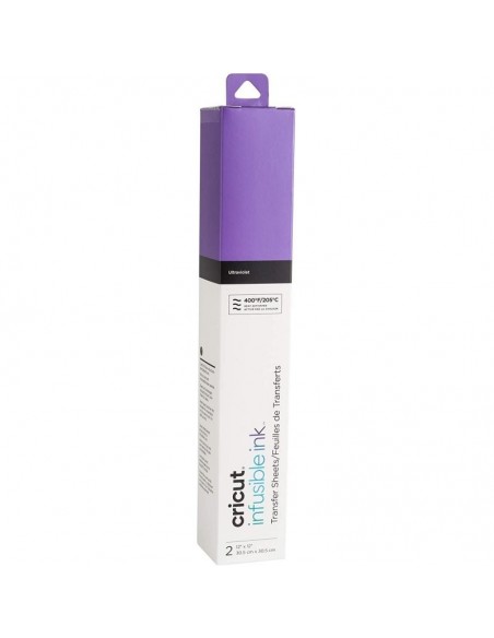 Cricut Infusible Ink Pack 2 Hojas de Transferencia Infusible Ultravioleta