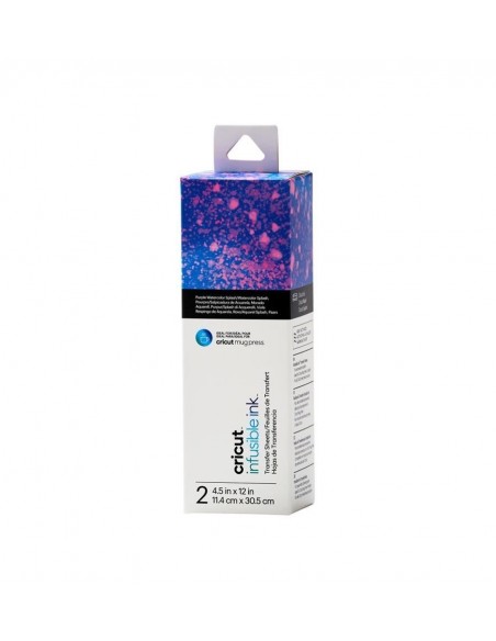 Cricut Infusible Ink Pack 2 Hojas de Transferencia Watercolor Splash
