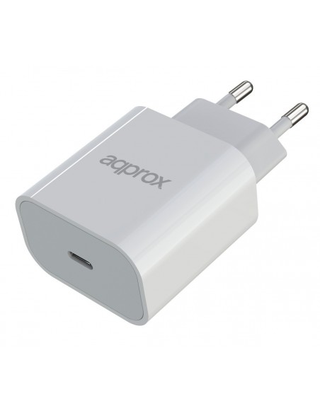 Approx APPUSBWALL30 Cargador USB-C 20W Blanco