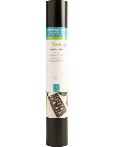 Cricut Vinilo Removible 12" x 48" Negro