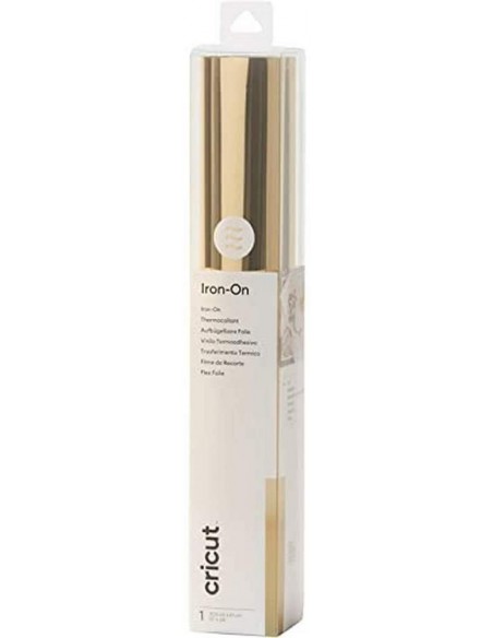 Cricut Vinilo Textil Brillante Iron-On 30x60cm Dorado