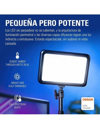 Elgato Key Light Mini Panel LED Portátil para Streaming 800 Lúmenes
