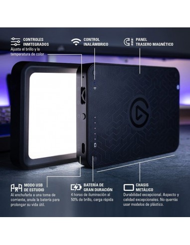 Elgato Key Light Mini Panel LED Portátil para Streaming 800 Lúmenes