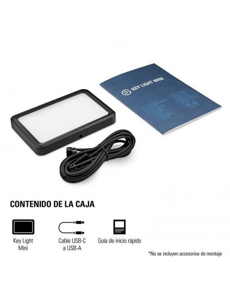 Elgato Key Light Mini Panel LED Portátil para Streaming 800 Lúmenes