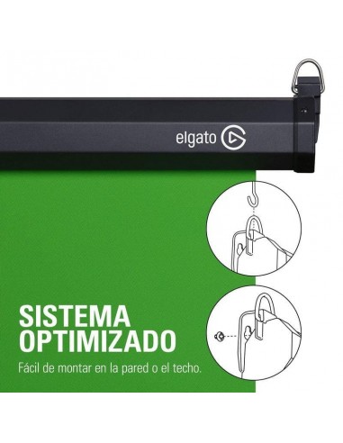 Elgato Green Screen MT Panel Chroma Colgable con Bloqueo y Replegado Automáticos