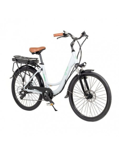 Youin You-Ride Los Angeles Bicicleta de Paseo Eléctrica 26" Blanca