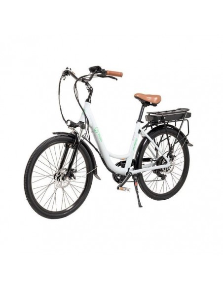 Youin You-Ride Los Angeles Bicicleta de Paseo Eléctrica 26" Blanca