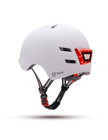 Youin MA1011M Casco Led Frontal / Trasero Talla M Blanco