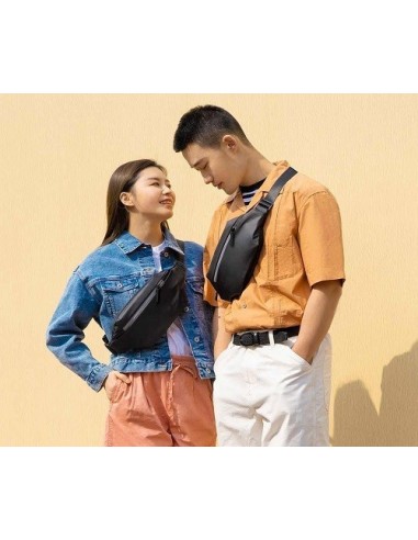 Xiaomi Sports Fanny Pack riñonera Tela y Piel Negro