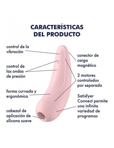 Satisfyer Curvy 2+ Bluetooth Rosa