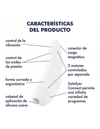 Satisfyer Curvy 2+ Bluetooth Blanco