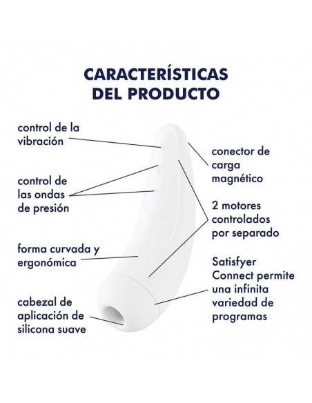 Satisfyer Curvy 2+ Bluetooth Blanco