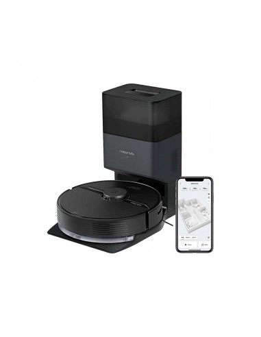 Roborock Q7+ Robot Aspirador Negro + Autovaciado Suciedad