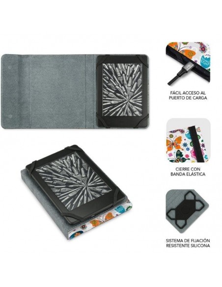 Subblim Clever Funda Ebook 6" Mariposas