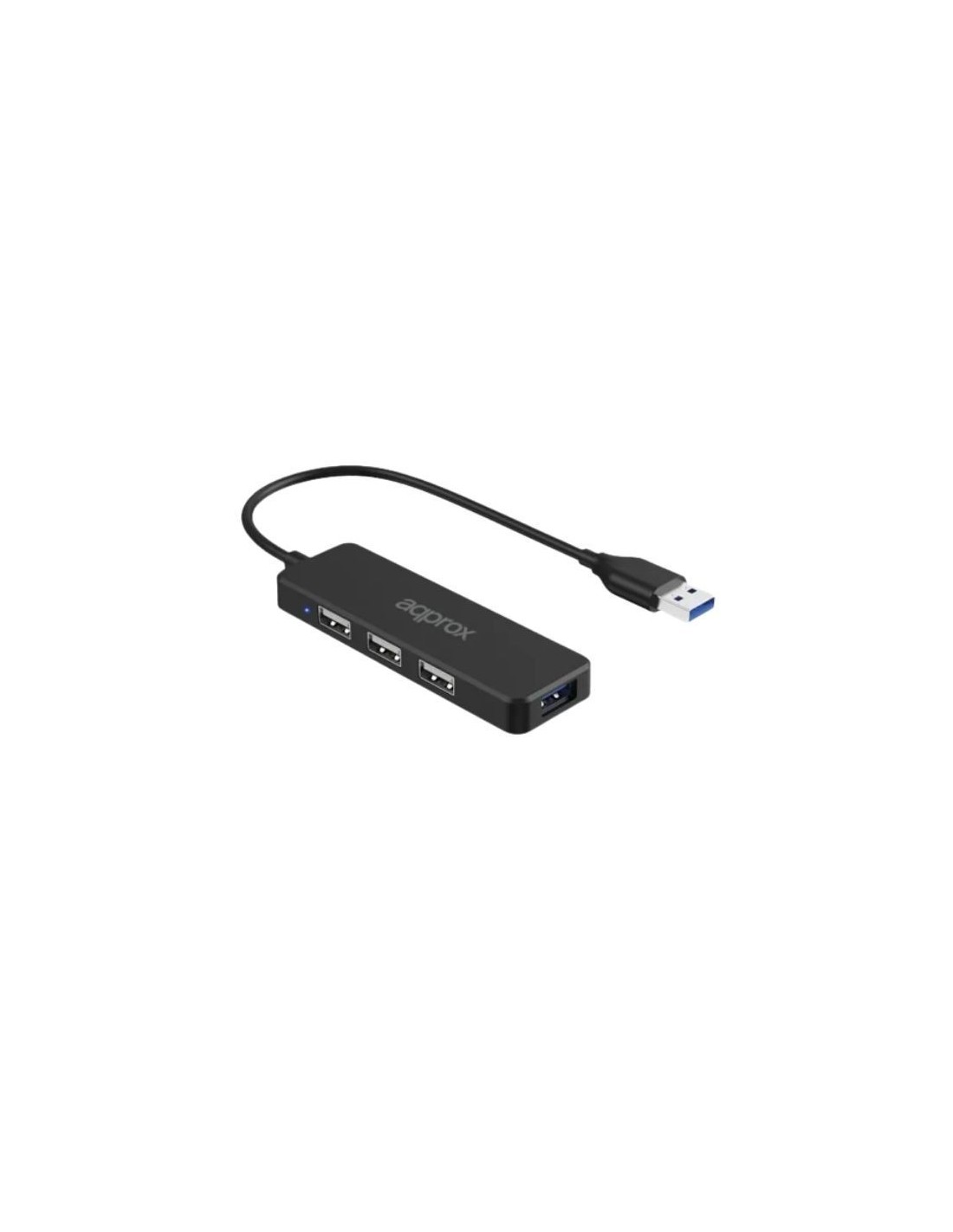 HUBS APPROX APPC47 3PTOS USB2.0 + 1PTO USB3.0 5000MBPS NEGRO - miniatura 3