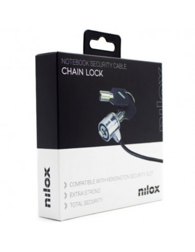Nilox Cable de Seguridad con Doble Llave 1.8m