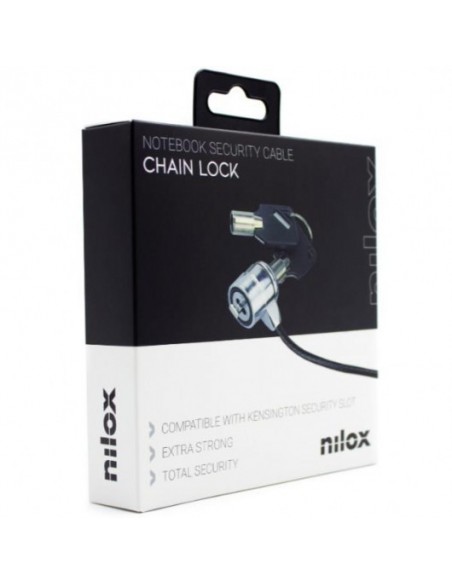 Nilox Cable de Seguridad con Doble Llave 1.8m
