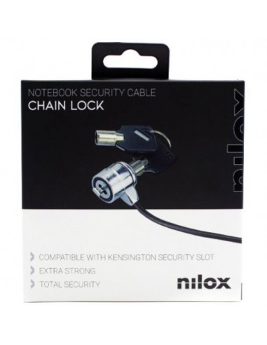 Nilox Cable de Seguridad con Doble Llave 1.8m
