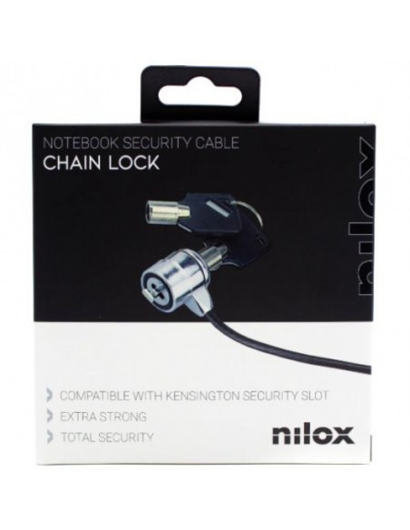 Nilox Cable de Seguridad con Doble Llave 1.8m