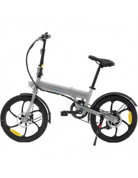 SmartGyro Ebike Crosscity Silver Bicicleta Eléctrica Plegable 20" Plata