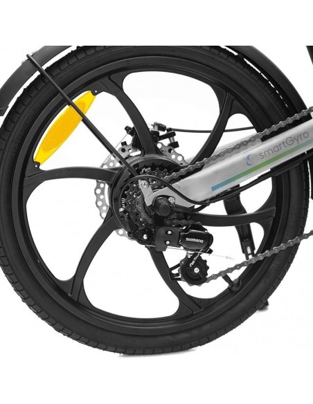 SmartGyro Ebike Crosscity Silver Bicicleta Eléctrica Plegable 20" Plata