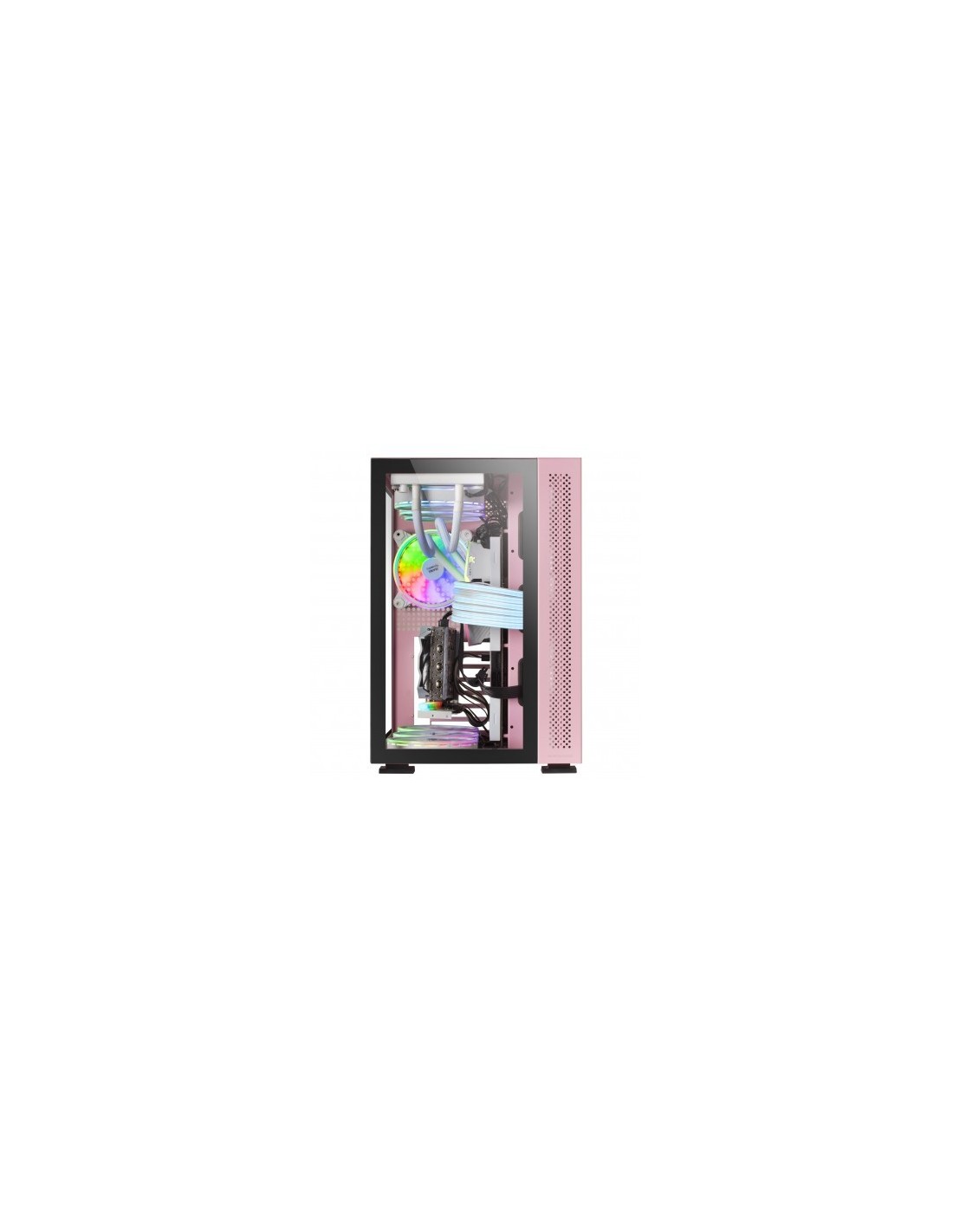 Mars Gaming MCV2 Caja Cristal Templado USB 3.0 Rosa | Online Canarias