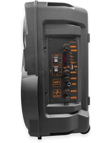 Denver TSP-301 Altavoz Portátil 8" 120W con Trolley y efectos de luz