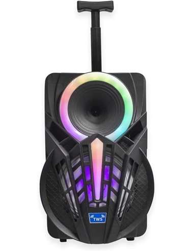 Denver TSP-301 Altavoz Portátil 8" 120W con Trolley y efectos de luz