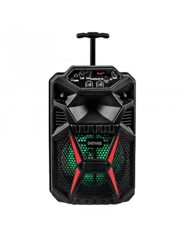 Denver TSP-120 Altavoz Portátil 8" 100W con Trolley y luz frontal 