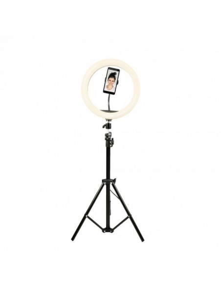 Denver RLT-1201 Aro de Luz 12" 800 lúmenes con Trípode 210cm