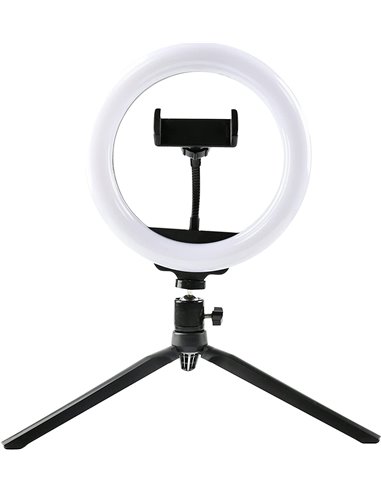 Denver RLS-801 Aro de Luz 8" 600 lúmenes con Trípode 19cm