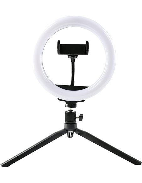 Denver RLS-801 Aro de Luz 8" 600 lúmenes con Trípode 19cm