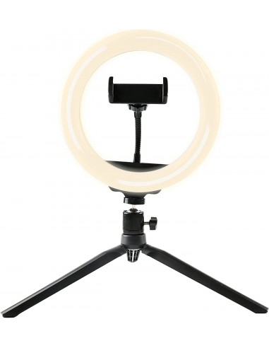 Denver RLS-801 Aro de Luz 8" 600 lúmenes con Trípode 19cm