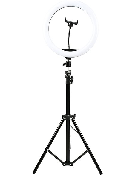 Denver RLT-1201 Aro de Luz 12" 800 lúmenes con Trípode 210cm