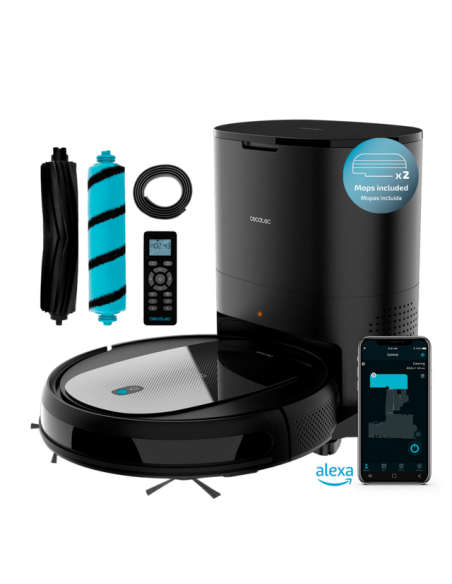 Cecotec Conga 2290 Ultra Home X Robot aspirador y Friegasuelos con Base de Autovaciado